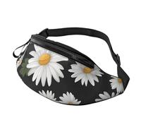 Gürteltasche, verstellbare Hüfttasche, weißes Gänseblümchen, Crossbody-Tasche, Gürteltasche für Damen und Herren