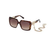 Guess Square Womens Dunkle Havanna Braun Gradient GU7689 Einheitsgröße