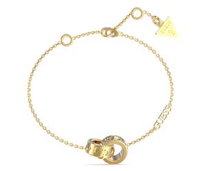 GUESS 4G Forever Double Circles Bracelet Yellow Gold