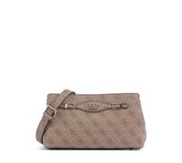 GUESS Damen Katya Crossbody Top Zip Umhängetasche, Latte-Logo