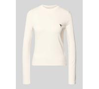 Guess Activewear Longsleeve mit Label-Detail Modell 'SONIA' in Offwhite, Größe L