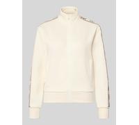 Guess Activewear Sweatjacke mit Stehkragen und Eingrifftaschen Modell 'BRITNEY' in Ecru, Größe S