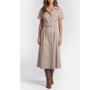 GUESS Adele V Neck Ss Midi Velvet Taupe Größe: 40 | Blusenkleider Outlet | Damen | Schwarz
