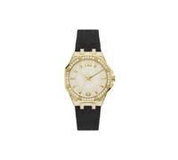 Guess Damen Armbanduhr Shimmer 39 mm Voller Strass auf Gehäuse und Zifferblatt Armband Nylon GW0408L2