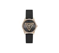 GUESS Analoge Damenuhr mit rundem Zifferblatt, schwarz, GW0942L3