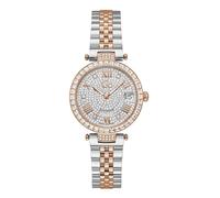 Guess Analoge Damenuhr Quarz mit Edelstahlarmband Z01014L1MF, bunt, Armband