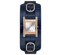 Guess Analoge Damenuhr Quarz mit Lederband W1136L4, Silber, Armband