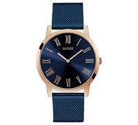 GUESS Analoge Herren-Quarzuhr mit Edelstahlarmband W1263G4, blau, W1263G4