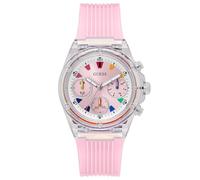 GUESS Damen Analog Quarz Uhr mit Edelstahl Armband GW0438L7