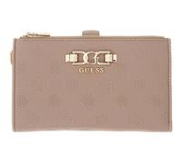 GUESS Anise SLG Double Zip Organizer Dark Taupe Logo