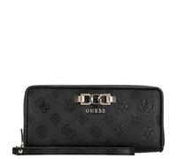 Guess Langbörse Damen Anise SLG Large Zip Around – Schwarz mit Logo