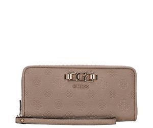 Guess Anise SLG Large Zip - Geldbörse 12cc 20 cm (dark taupe logo)