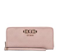 GUESS Anise SLG Zip Around Wallet L Light Rose Logo
