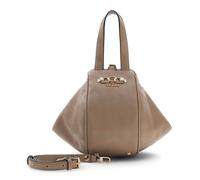 GUESS Anise Top Handle Pouch Dark Taupe Logo