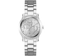 Guess "ANNETTE" Armbanduhr, Damenuhr, Edelstahlarmband, analog (32344353-0) silberfarben
