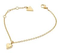 GUESS By Your Side 8mm Heart Charm Bracelet S Yellow Gold