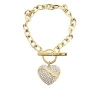 GUESS Armband für Frauen Kristallherz Goldfarben JUBB04496JWYGS