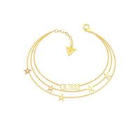 GUESS Armband, Schmuck, mehrere Kette, Logo und Sterne, Einheitsgröße, Unkostbare Metalle, Kein Edelstein