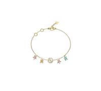 GUESS Armband Secret Garden Flower Charms Bracelet Yellow Gold/Multicolor goldfarben