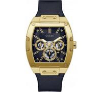 Guess Herren Uhr Edelstahl Farbe Gold Amband Leder/silikon GW0202G1