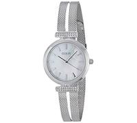 Guess Damen Armbanduhr Array GW0471L1 – Edelstahl 28 mm, Silber, Zirkonia, 3 bar