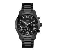 Guess atlas quarz schwarzem herren uhr mit schwarzem zifferblatt und edelstahl armband one_size Schwarz