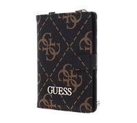 GUESS Ausweisetui Kartenhalter Passport Case Brown Logo Mehrfarbig