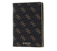 GUESS Ausweisetui Passport Case Brown Logo Dunkelbraun