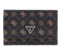 GUESS Ausweisetui Silia Passport Organizer Espresso Logo Dunkelbraun