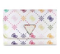 GUESS Ausweisetui Silia Passport Organizer Multi Logo Mehrfarbig