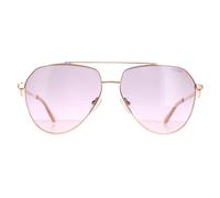 Guess Aviator Damen Glänzend Rose Gold Bordeaux Farbverlauf GF6140 Einheitsgröße