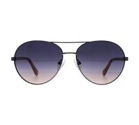 Guess Aviator Herren glänzend leicht Nickeltin blau Gradient GU5213 Einheitsgröße