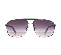 Guess Aviator Herren Glänzend Leicht Nickeltin Grau Gradient GO00063 Einheitsgröße