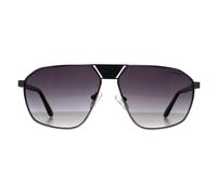 Guess Aviator Mens Shiny Gunmetal Gradient Smoke GU00086 Einheitsgröße