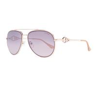 Guess Aviator Womens Glänzend Rose Gold Bordeaux Spiegel GF0344 Einheitsgröße