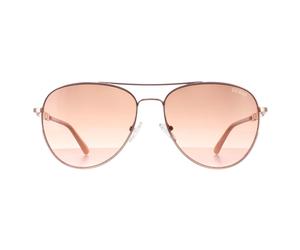 Guess Aviator Womens Glänzend Rose Gold Braun Gradient GF6143 Einheitsgröße
