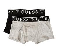 GUESS Baby-Boxershorts für Männer und Jungen, 2 Stück, Stretch-Baumwolle, elastisch, Artikel L93G04JR003, F98O Nero/Grigio, 4 Jahre