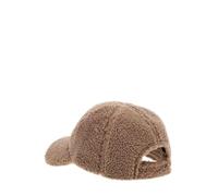 GUESS Basecap aus Teddyfell in Taupe, Größe 1