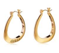 GUESS Kleine Creolen mit ovalem Logo, Einheitsgröße, Metall, No_Stone