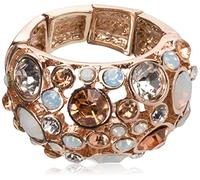 GUESS Basic-Ring, Rotgold, gewölbt, mehrfarbig, verstellbar, Größe 7-9, Metall, Metall, Kein Edelstein