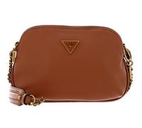 GUESS Becci Girlfriend Double Zip Crossbody Bag Cognac