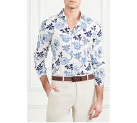 GUESS Benny New Collar Pau Blue Macro Flower Pr Größe: 42 | Casual hemden Outlet | Herren | Blau