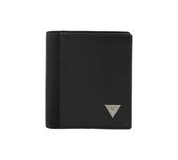 GUESS Berna Herren Geldbörse aus Leder, schwarz, 9 x 10.5 x 2.5 cm, mit RFID-Schutz, 5 Kartenfächer