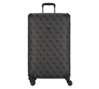 Guess Trolley Berta – 4 Rollen, 77 cm, mit Dehnfalte – Schwarz