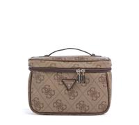 Guess Berta 4G Logo Kulturbeutel braun, Lederimitat, 26 x 18 x 12cm