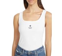GUESS Besticktes Tanktop für Damen mit Sternen, reinweß, XL