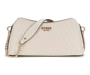 GUESS Betula Top Zip Shoulder Bag Taupe