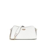 GUESS Betula Top Zip Shoulder Bag White