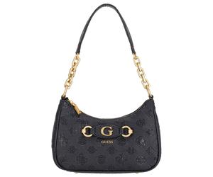 Guess Beuteltasche Izzy Peony Top Zip Shoulder Bag black logo