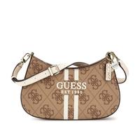 Guess Noelle 4G Logo Schultertasche hellbraun, Lederimitat, Damen